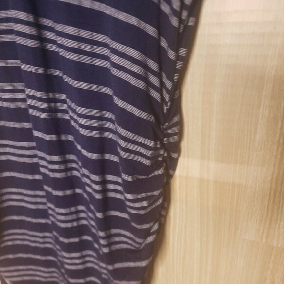 Motherhood Maternity Womens Short Sleeve Tunic Length Striped Knit Top Small - Picture 4 of 7
